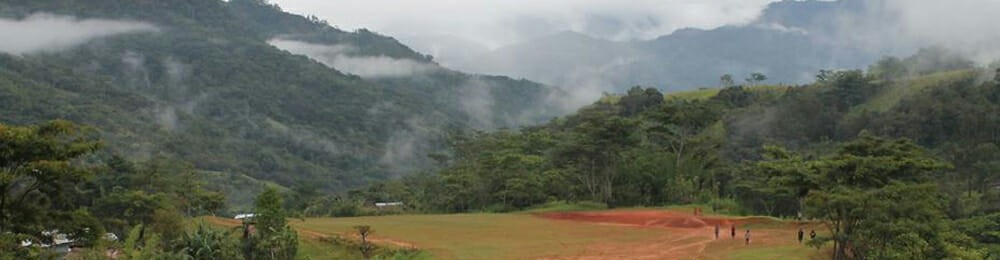 Mountain misty runway